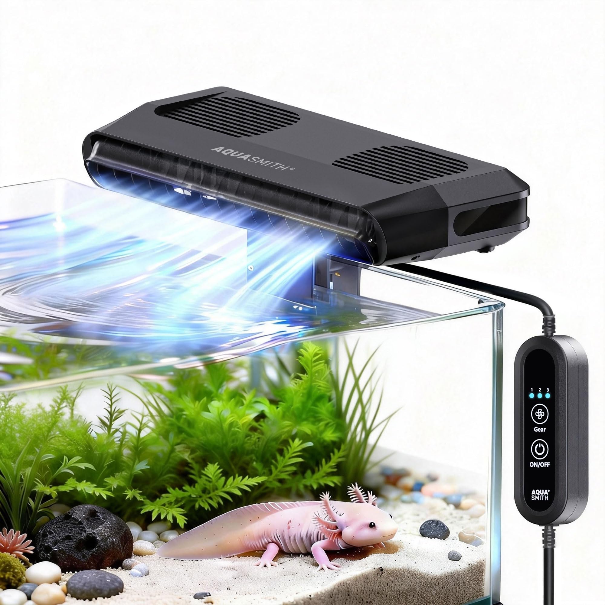 Marine Aquarium Chiller - Ventilatore per acquario, refrigeratore ultra silenzioso