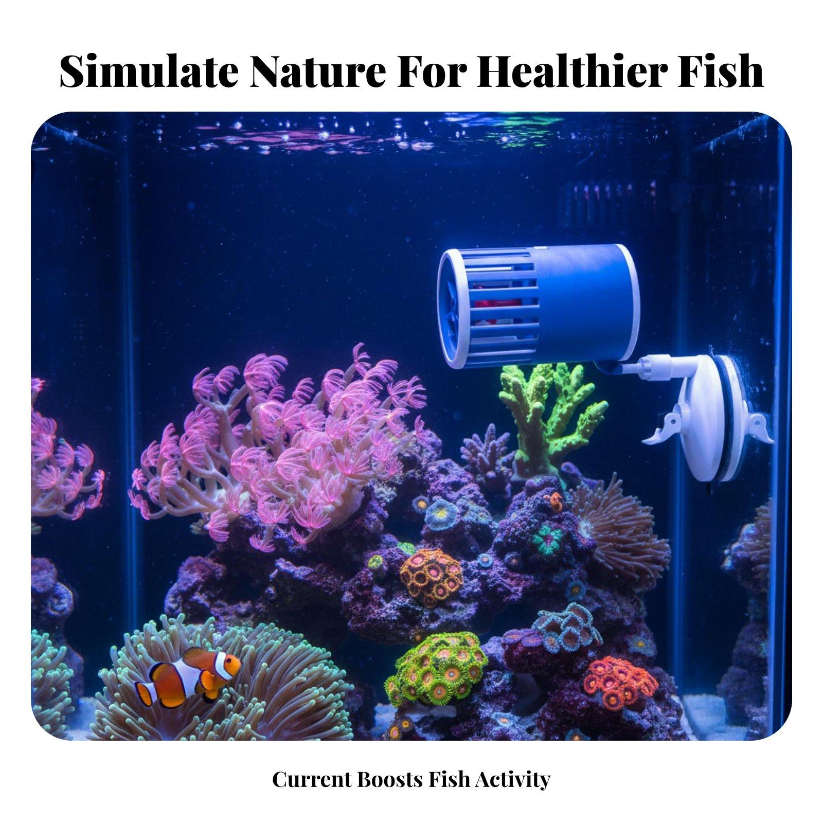 Marine Aquarium Wave Maker - Generatore di Onde per Acquario, Pompa