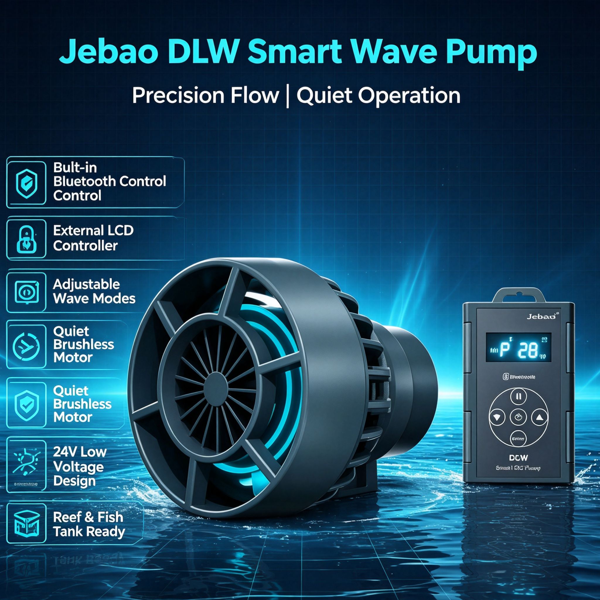Pompa a Onde Bluetooth Jebao J - Marine Aquarium App recensione e prezzo