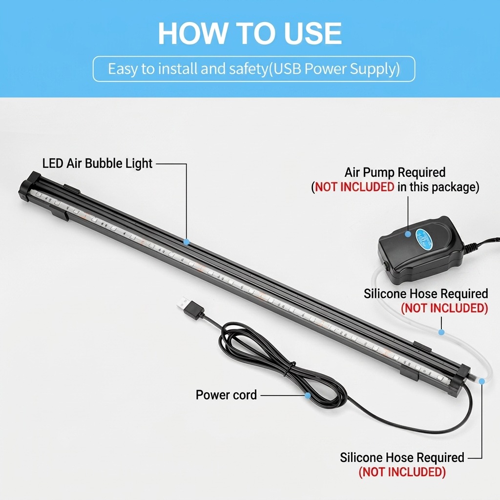 Lampada LED USB per Acquario c - Aquarium Marine Lights recensione e prezzo